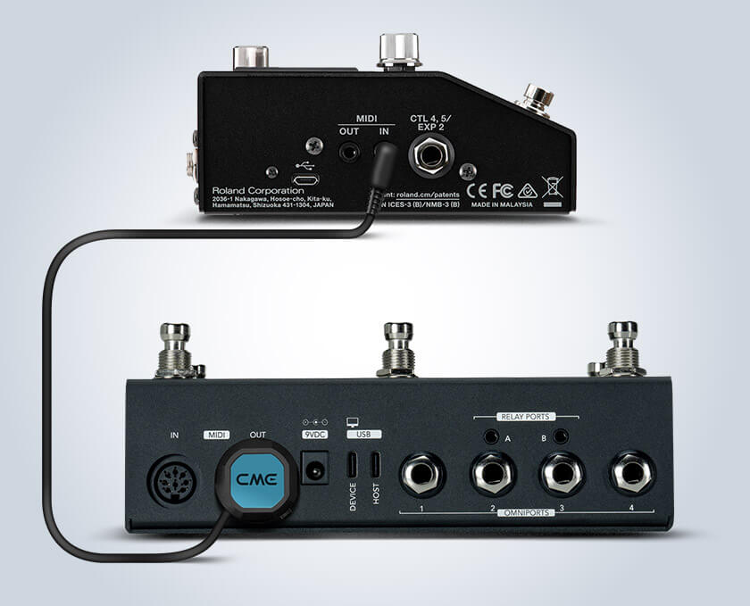 Compatible with Korg, Roland & Boss Compatible with Korg, Roland & Boss