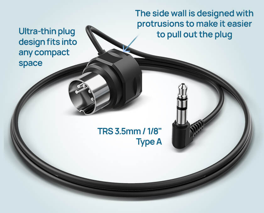 Low-profile plugs Low-profile plugs