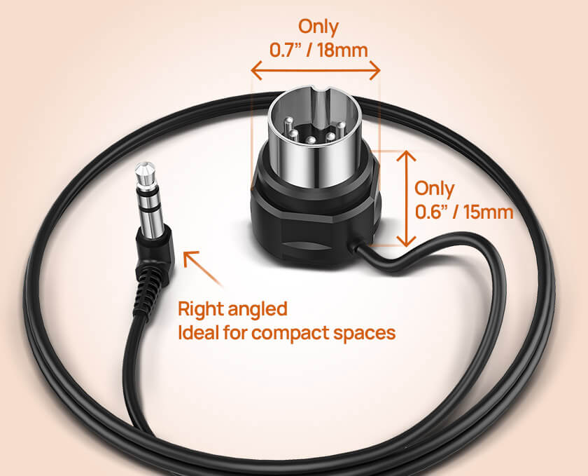 Right angle TRS plug design Right angle TRS plug design