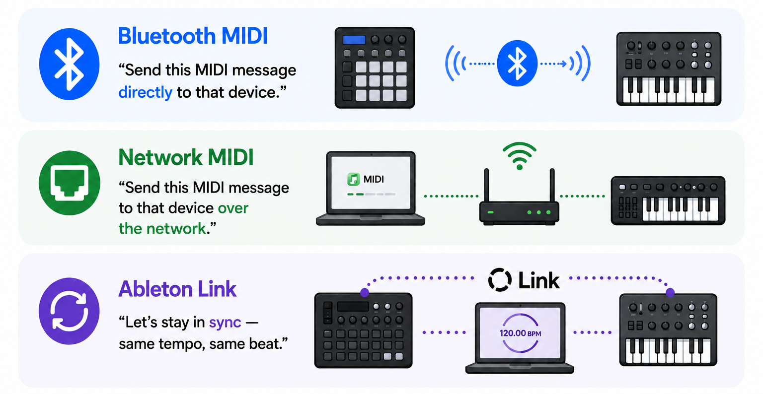 Wireless MIDI basics